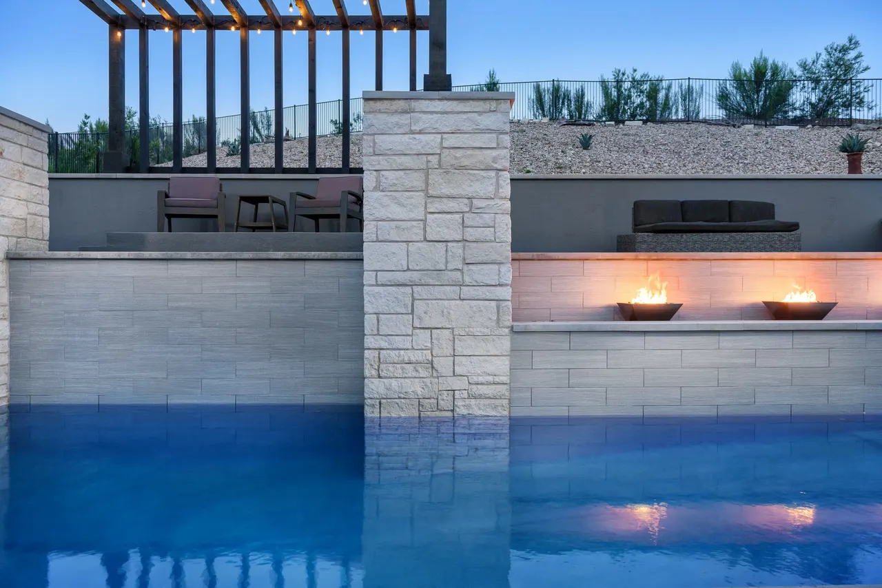 Fire & Water Estate — Estate pool & spa in Texas Hill Country, TX by GB IV Designs (photo 21)