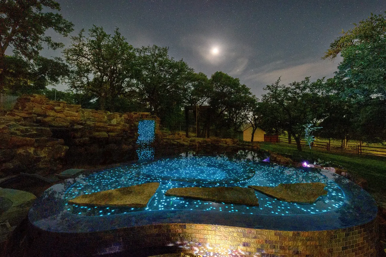 Grotto Waterfall — Freeform pool & grotto in Texas Hill Country, TX by GB IV Designs (photo 11)