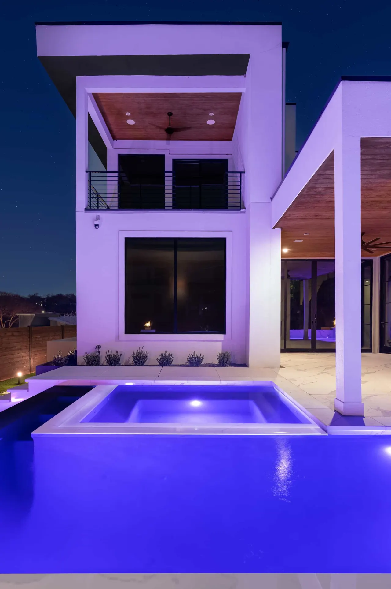 Porcelain Modern — Raised pool & outdoor living in Austin, TX by GB IV Designs (photo 19)